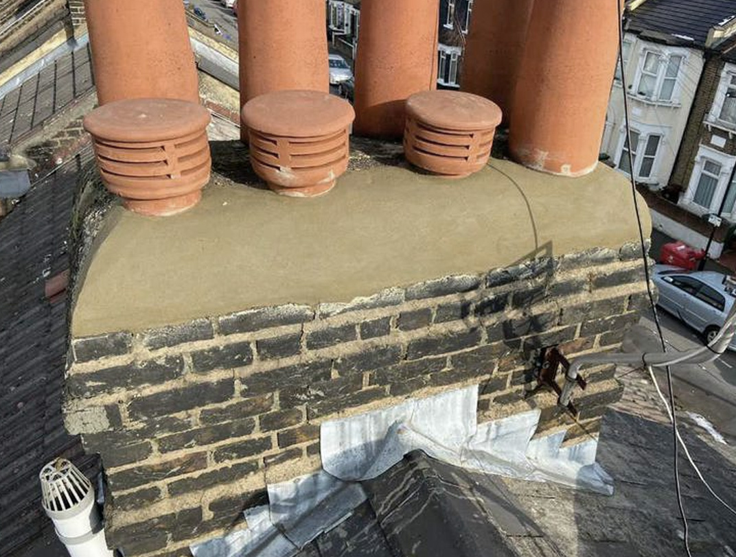 Chimney repair and lead flashing work in Bristol
